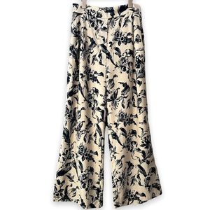 Frank & Oak Floral Wide Leg Trousers
